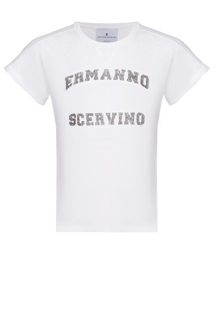 Футболка с логотипом  ERMANNO SCERVINO