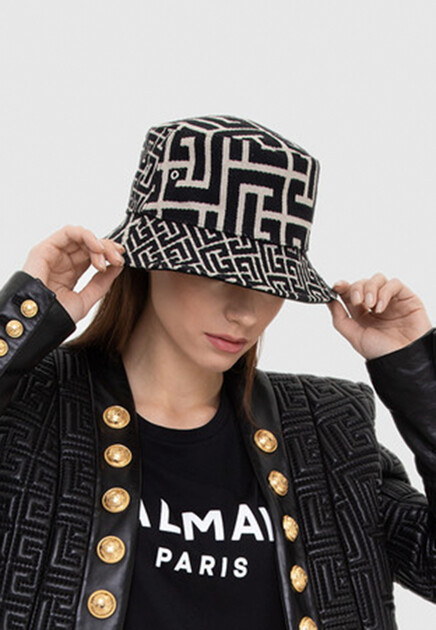 Шляпа BALMAIN  - Хлопок - цвет черный