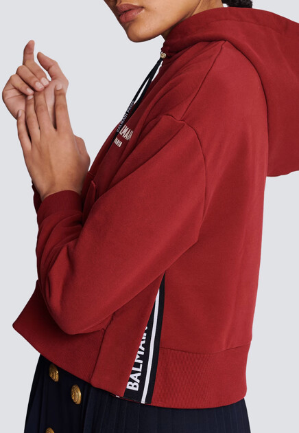 Укороченное худи BALMAIN