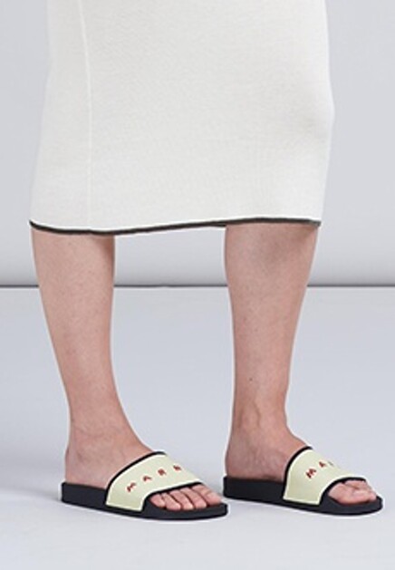 Шлепанцы с логотипом MARNI