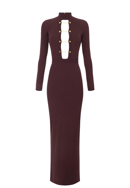 Длинное платье с открытой спиной ELISABETTA FRANCHI