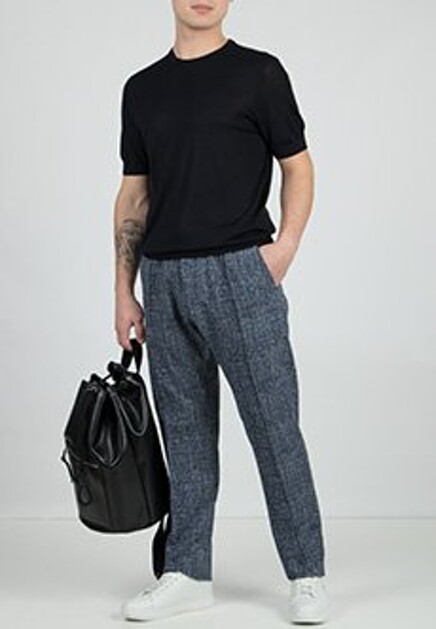 Синяя футболка EMPORIO ARMANI
