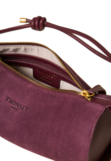 Сумка TWINSET Milano  - Замша - цвет бордовый