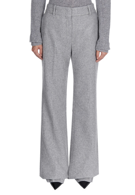 Брюки ERMANNO SCERVINO  - Полиамид, Шерсть - цвет серый