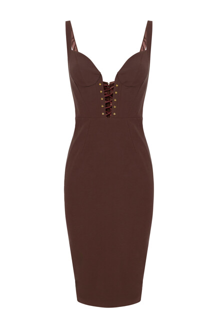 Платье с глубоким вырезом ELISABETTA FRANCHI
