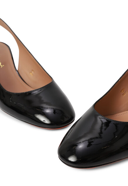 Туфли-слигбэки SANTONI  - Кожа - цвет черный