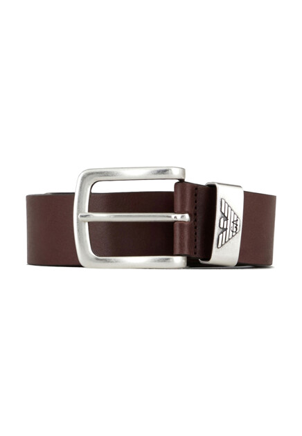 Коричневый ремень EMPORIO ARMANI