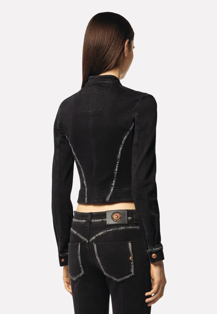 Джинсовая куртка VERSACE JEANS COUTURE  - Хлопок - цвет черный