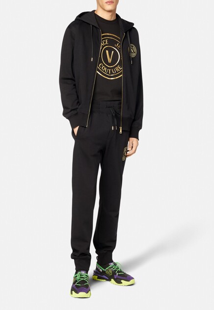 Толстовка на молнии с логотипом  VERSACE JEANS COUTURE - ИТАЛИЯ
