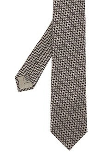 Коричневый галстук BRIONI