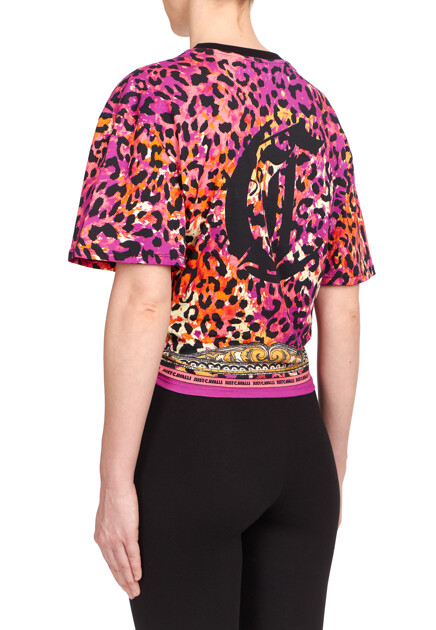 Топ JUST CAVALLI  - Хлопок - цвет розовый