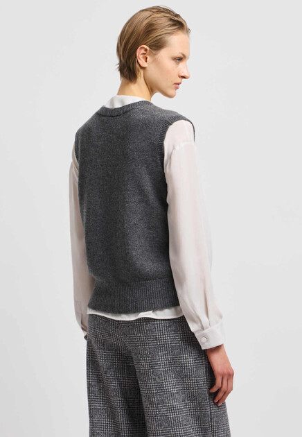 Кашемировый жилет EMPORIO ARMANI