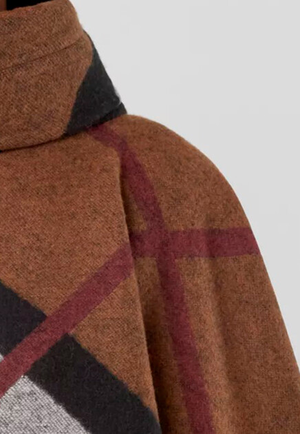 Пончо BURBERRY  - Кашемир - цвет коричневый
