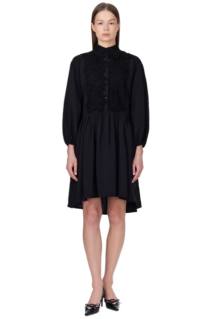 Платье-рубашка с кружевом ERMANNO SCERVINO - ИТАЛИЯ