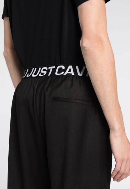 Брюки JUST CAVALLI  - Вискоза, Полиэстер - цвет черный