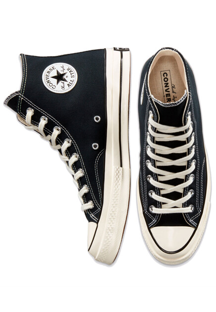 Хайтопы CONVERSE  - Текстиль - цвет черный