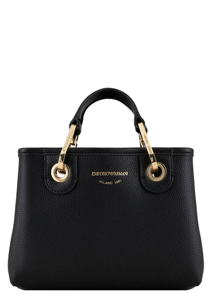 Сумка-шоппер с логотипированным ремнем  EMPORIO ARMANI