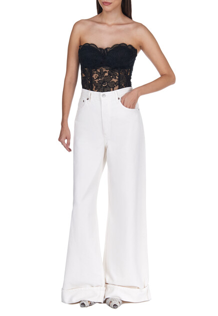 Топ ERMANNO SCERVINO  - Хлопок - цвет черный
