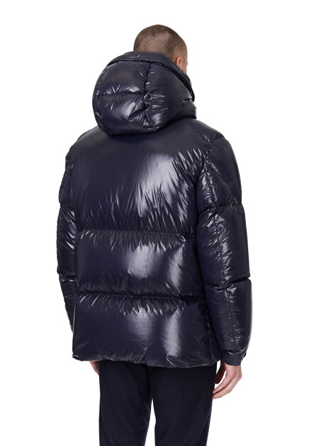 Пуховик MONCLER  - Полиамид - цвет синий