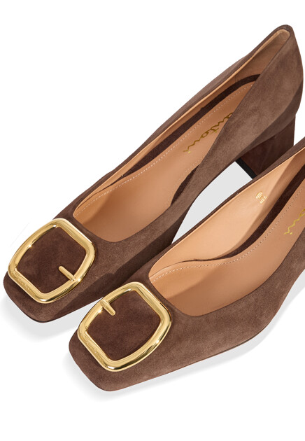 Туфли SANTONI  - Замша - цвет коричневый