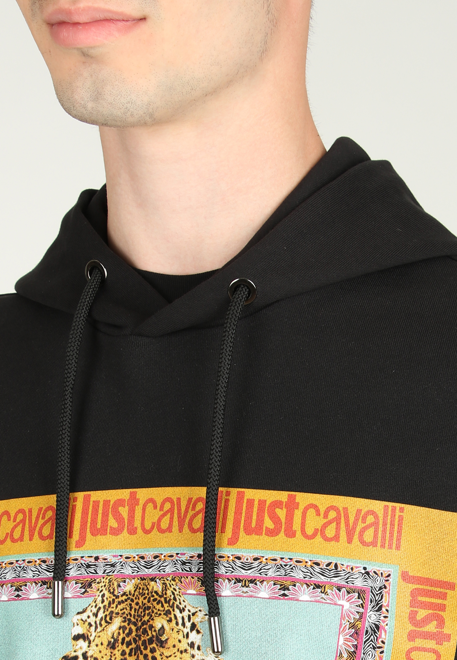 Худи JUST CAVALLI  - Хлопок - цвет черный