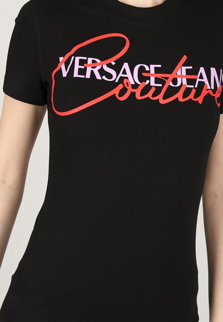 Футболка VERSACE JEANS COUTURE  - Хлопок - цвет черный