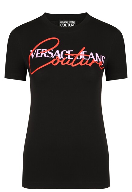 Футболка с логотипом VERSACE JEANS COUTURE