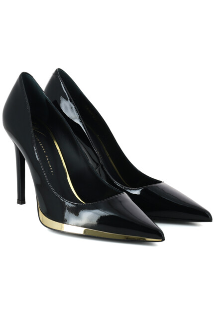 Туфли-лодочки с золотистой вставкой GIUSEPPE ZANOTTI
