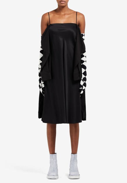 Платье MM6 Maison Margiela  - Вискоза - цвет черный