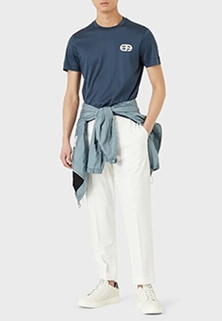 Футболка с логотипом EMPORIO ARMANI