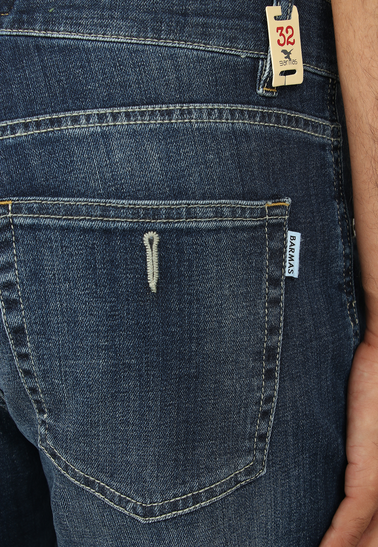 Джинсы с эффектом делаве BARMAS JEANS - ИТАЛИЯ