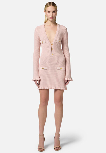 Фактурное платье  ELISABETTA FRANCHI - ИТАЛИЯ