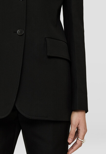 Пиджак JIL SANDER  - Хлопок - цвет черный