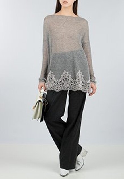 Серый джемпер ERMANNO SCERVINO