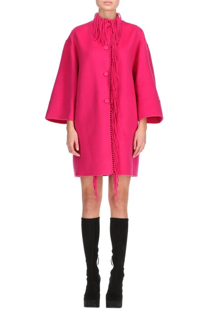 Пальто с бахромой ERMANNO SCERVINO