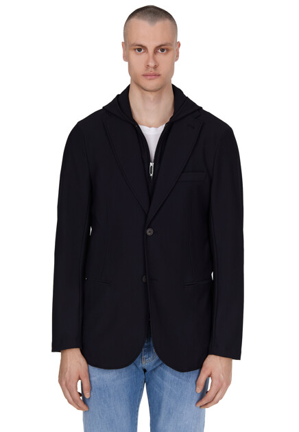 Пиджак EMPORIO ARMANI  - Полиамид - цвет черный