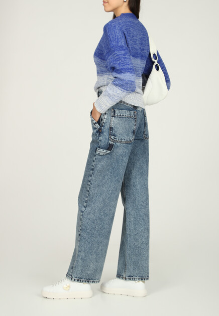 Джинсы MOSCHINO JEANS  - Хлопок - цвет голубой