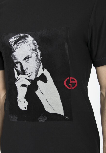Футболка из джерси GIORGIO ARMANI 122344