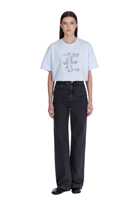 Футболка из хлопка ERMANNO SCERVINO - ИТАЛИЯ