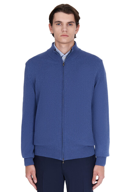 Кардиган CORNELIANI  - Шерсть - цвет голубой