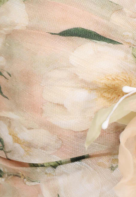 Топ-бюстье Blush Garden Floral с объемным цветком ZIMMERMANN