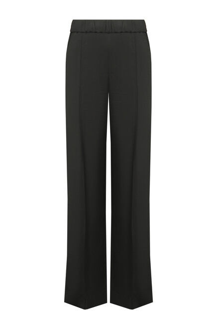 Брюки из атласной вискозы с боковыми разрезами JIL SANDER