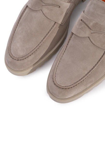 Лоферы SANTONI  6.5 размера - цвет серый