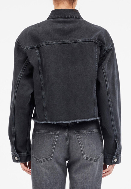 Куртка MM6 Maison Margiela  - Хлопок - цвет черный