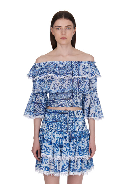 Топ с открытой линией плеч POSITANO COUTURE BY BLITZ