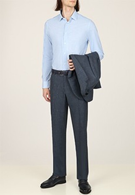 Базовая голубая рубашка CORNELIANI