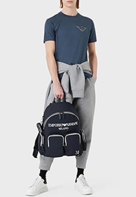 Футболка с логотипом EMPORIO ARMANI