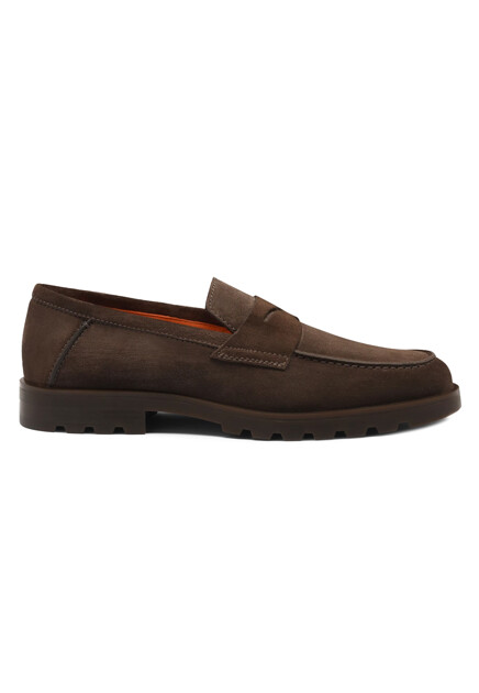 Замшевые лоферы  SANTONI