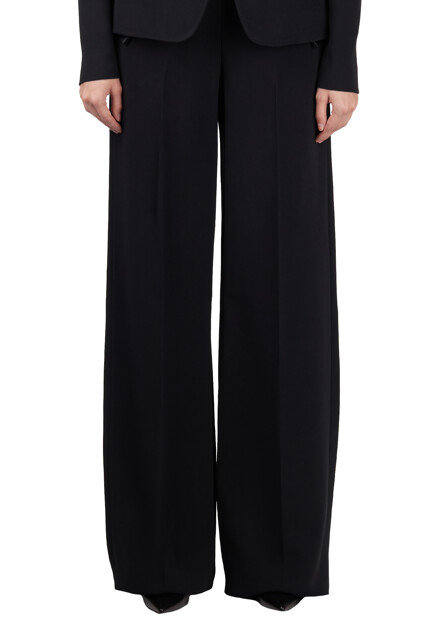Брюки ERMANNO SCERVINO  - Вискоза, Ацетат - цвет черный