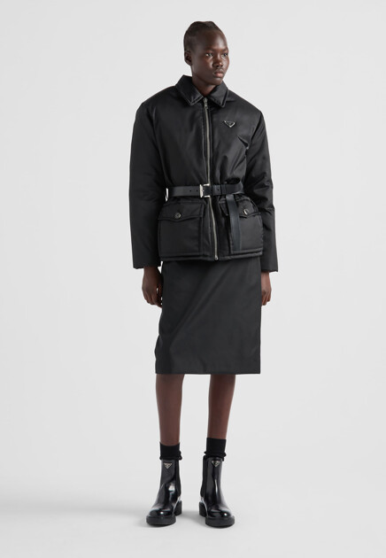 Куртка рубашечного кроя с поясом  PRADA - ИТАЛИЯ